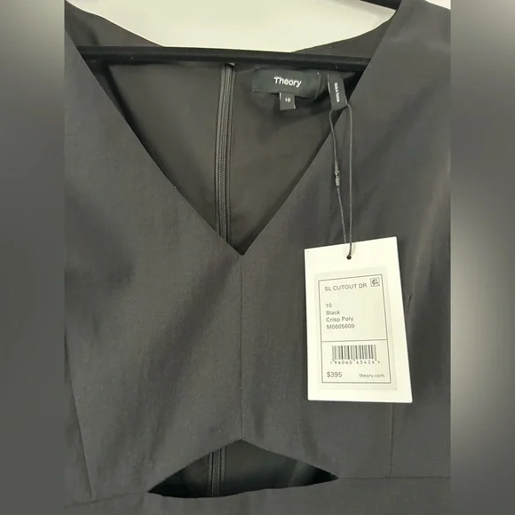 NWT Theory Crisp Poly Cut Out Dress - Picture 4 of 5